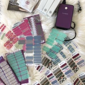 Lot of Jamberry Nail Wraps, Hester and supplies